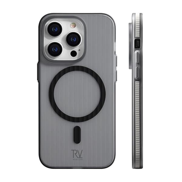 iPhone 14 Pro Max -kotelo aaltopahvinen Magsafe Rvelon - Harmaa