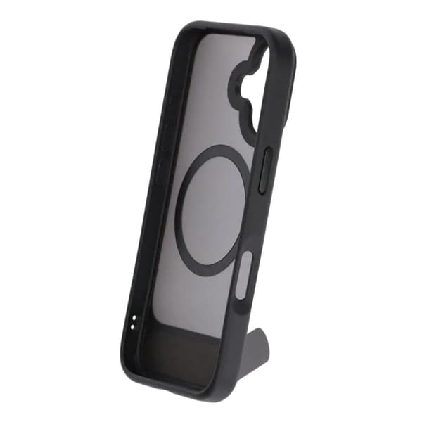Black Feather Inclined Bracket Magnetic Case - iPhone 17 Black