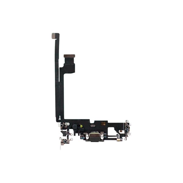 iPhone 12 Pro Max - latausliittimen joustokaapeli - musta