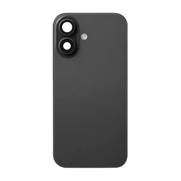 iPhone 16 Baksida Glas med smådelar - Svart