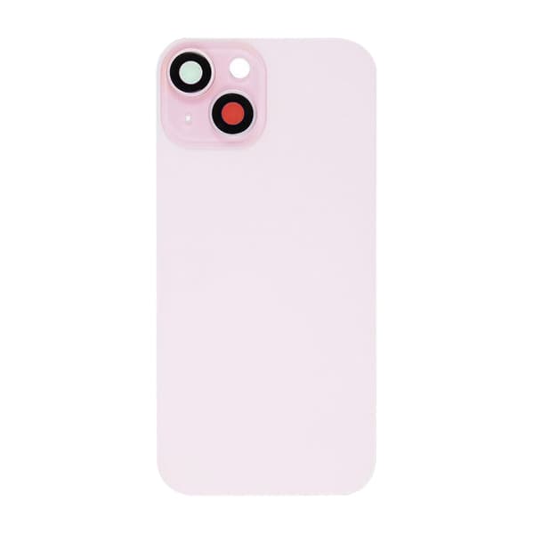 iPhone 15 Baksida Glas med smådelar - Rosa