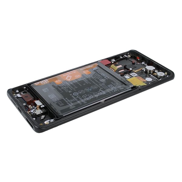 Huawei P30 Pro Vog: L29 LCD-display Touchscreen Ramme Batteri - Sort Original