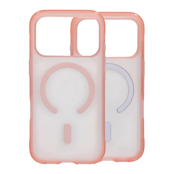 Matte Magnetic Shockproof Airbag  Case For iPhone 17 Pro Pink