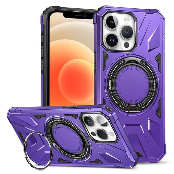 iPhone 12 Pro Max Cover med Ringholder - Lilla
