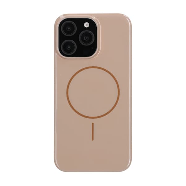 Blankt design Magnetisk Cover Til iPhone 16 Pro Max Guld