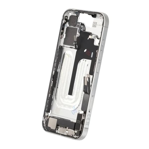 Mittenram med smådelar för iPhone 16 - Vit OEM