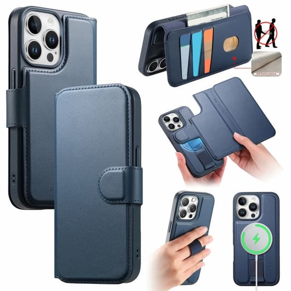 CASENEO iPhone 15 Pro Max Cover - Blå
