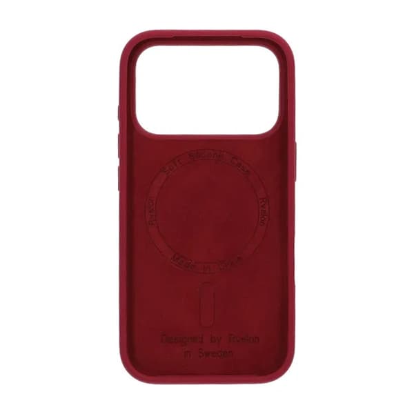 Rvelon Mobilskal Silikon MagSafe för iPhone 17 Pro - Röd