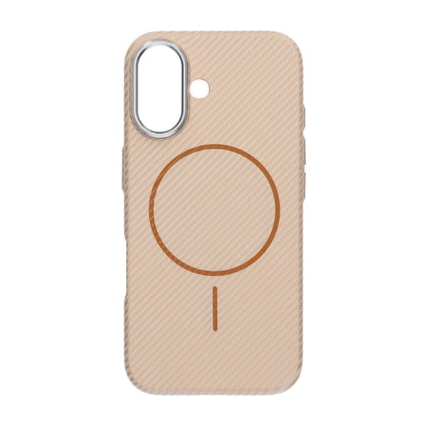 iPhone 16 Mobilcover Kulfibermønstret - Guld