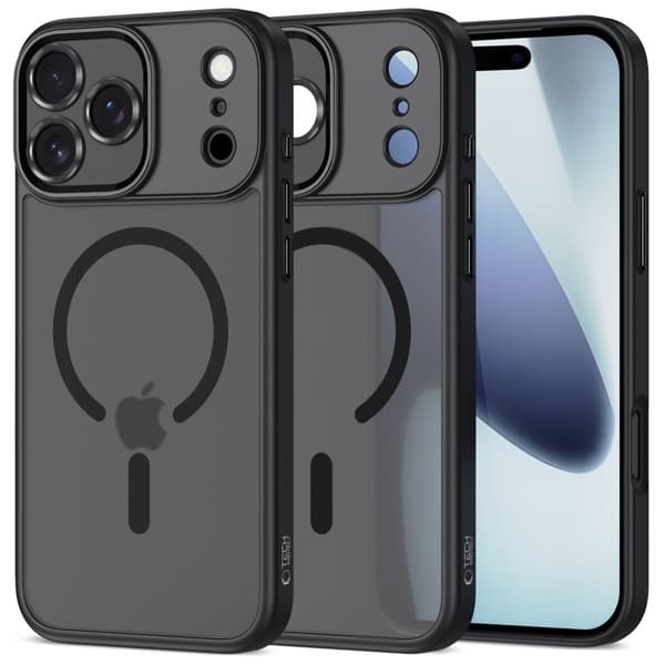 Tech-Protect MagCam MagSafe Cover til iPhone 17 Pro Max - Mat Sort