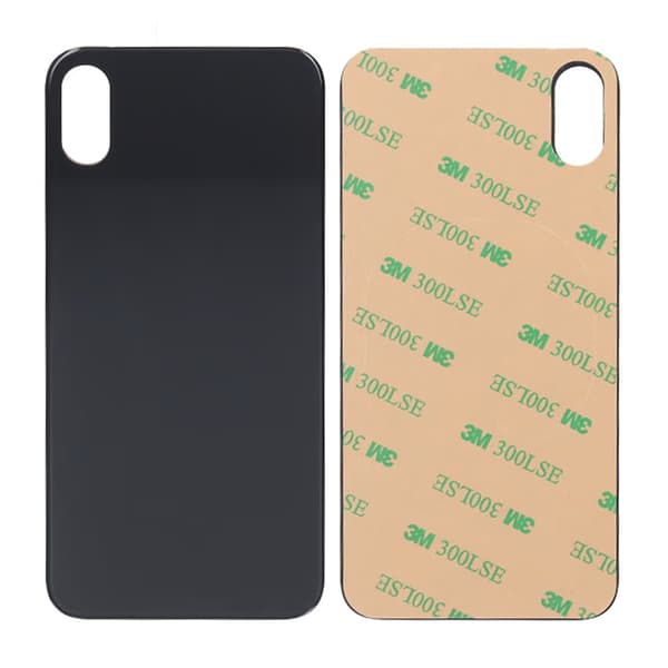 iPhone X takalasi teipillä - Musta
