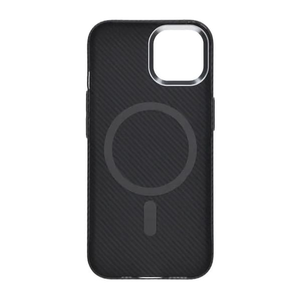 iPhone 15 Mobilskal Carbonmönstrad - Svart
