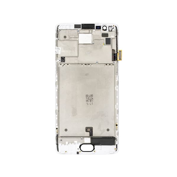 OnePlus 3 og OnePlus 3T Skærm med LCD-display - Hvid