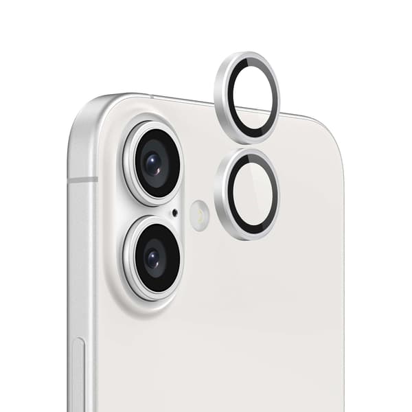 iPhone 16 og 16 Plus Kameralinsecover - Sølv