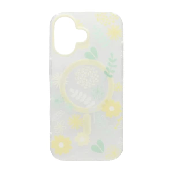 Malet blomstret mat magnetisk etui til iPhone 17 - H6
