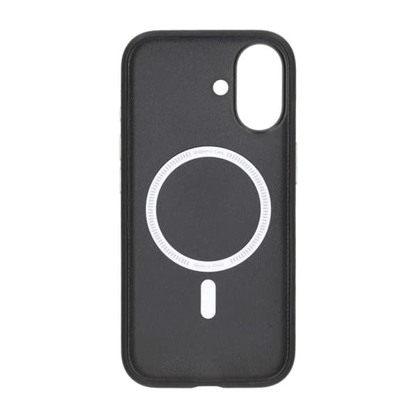 Mobilcover i kunstlæder med Magsafe til iPhone 17 - Sort
