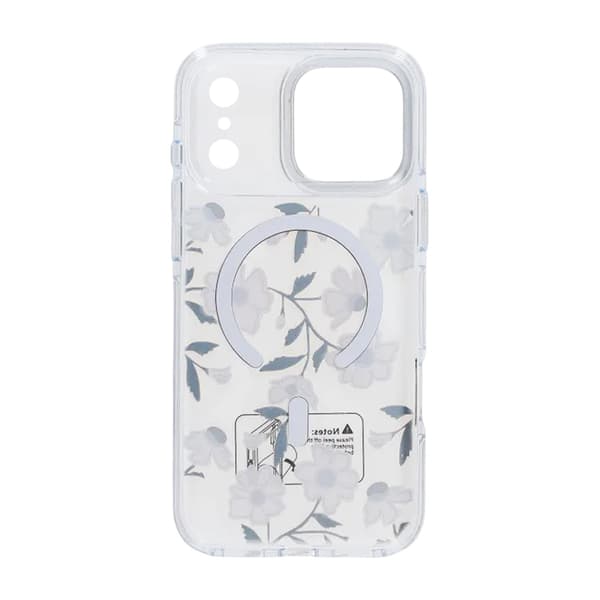 Glitrende Rhinestone Magnetisk Etui til iPhone 17 Pro Lille Guldblomst