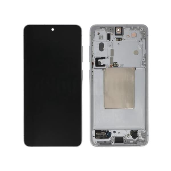 Samsung Galaxy S26 Display monterad med ram - Vit