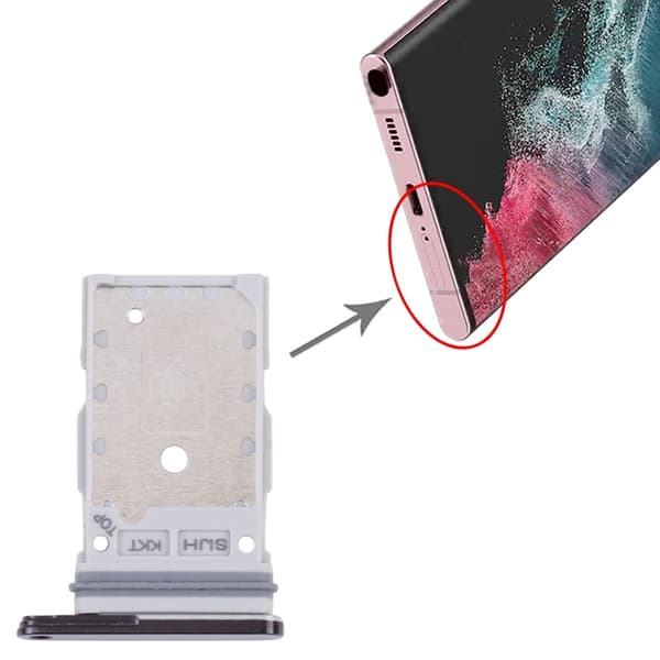 Samsung Galaxy S22 Ultra SIM-korttipidike vihreä
