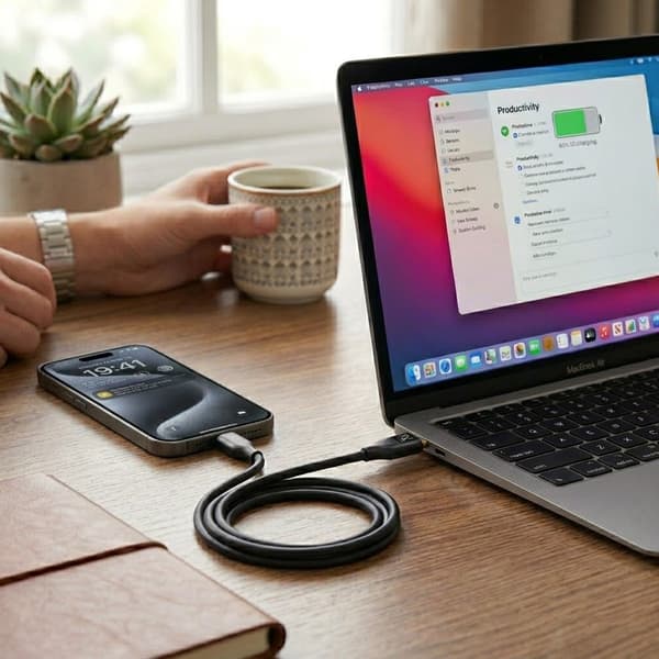 Rvelon USB-C till USB-C Kabel 2m