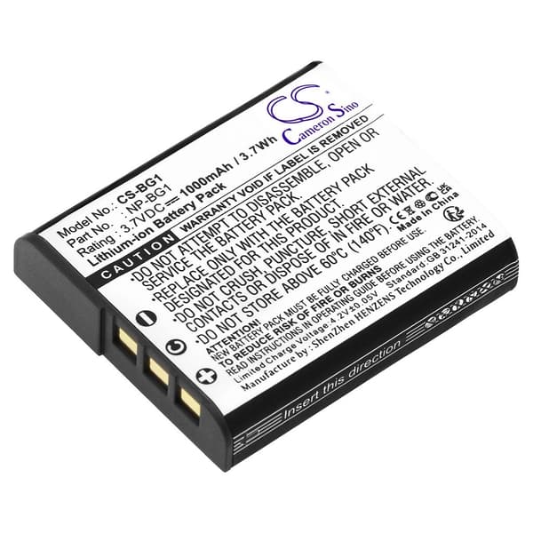 Batteri til Batteri til Sony DSC H10, 3.7V 1100mAh