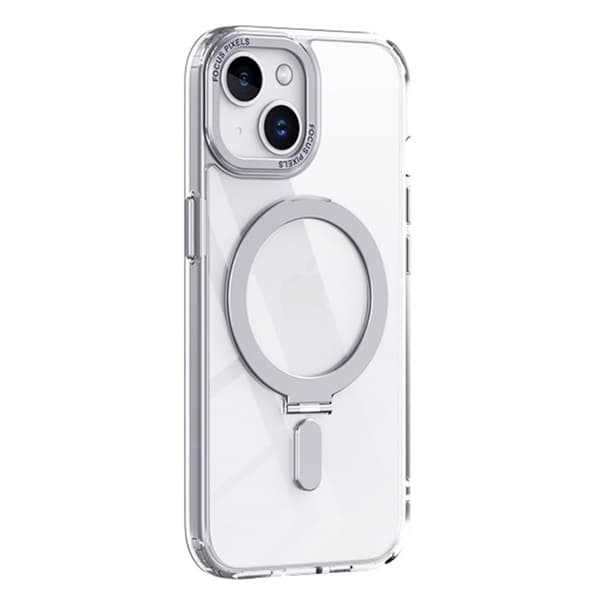 IPhone 15 Plus cover med stativ - Transparent