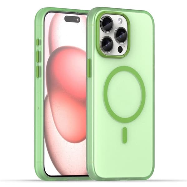 iPhone 15 Pro Max Cover med MagSafe - Grøn