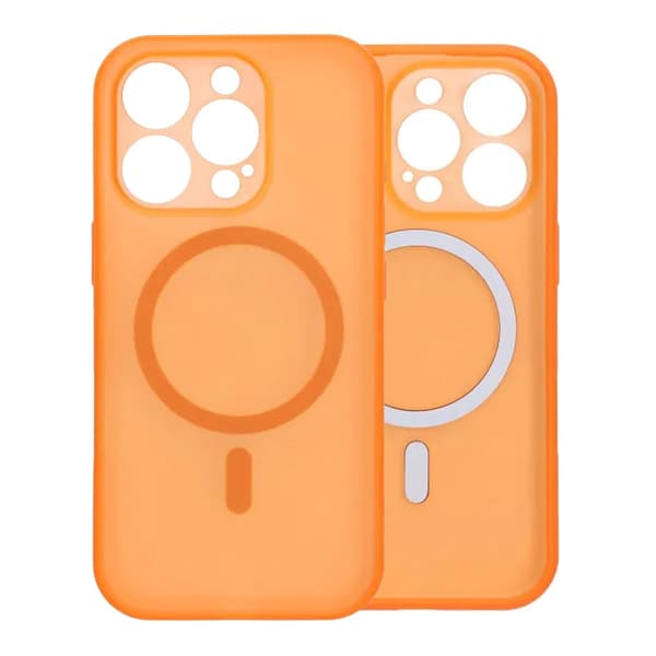 Slankt MagSafe-cover med kamerabeskyttelse til iPhone 16 Pro Max - Orange