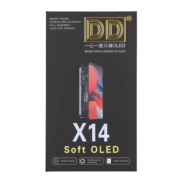 iPhone 14 Soft OLED Display High Quality Black  DD brand have diagnostic pass