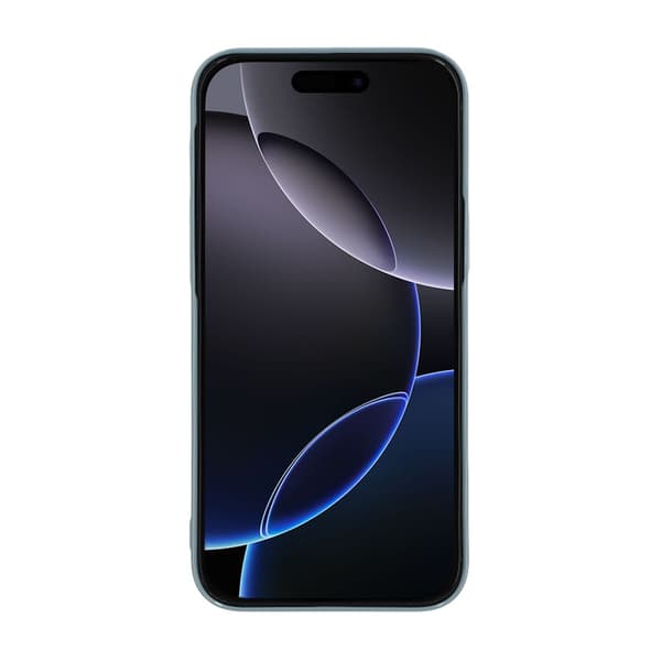 Blankt design magnetisk etui til iPhone 16 Pro Max Blå