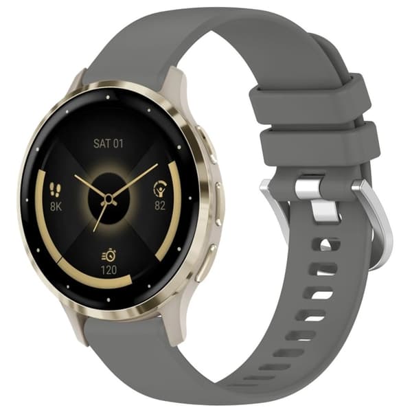 Garmin Venu 3S silikoninen kellon ranneke - harmaa