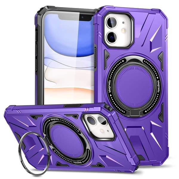 iPhone 11 Cover med stativ - Lilla