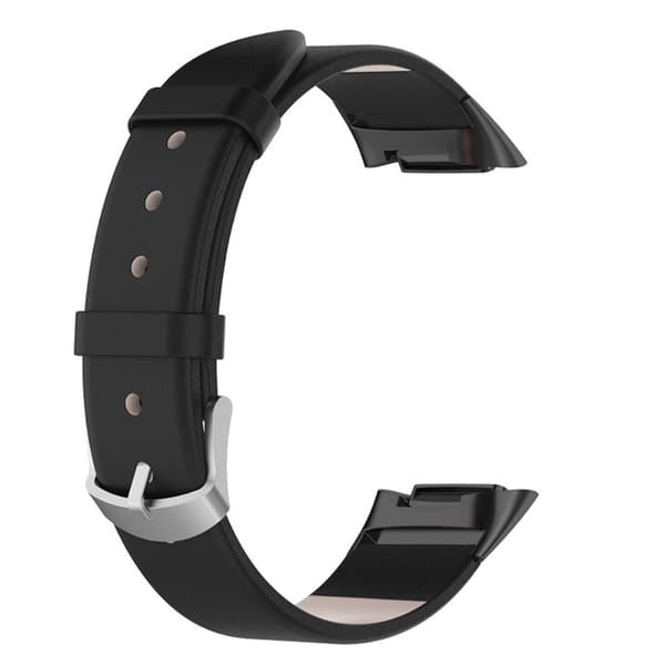 Fitbit Charge 6 / 5 -rannekoru nahkaa – Musta