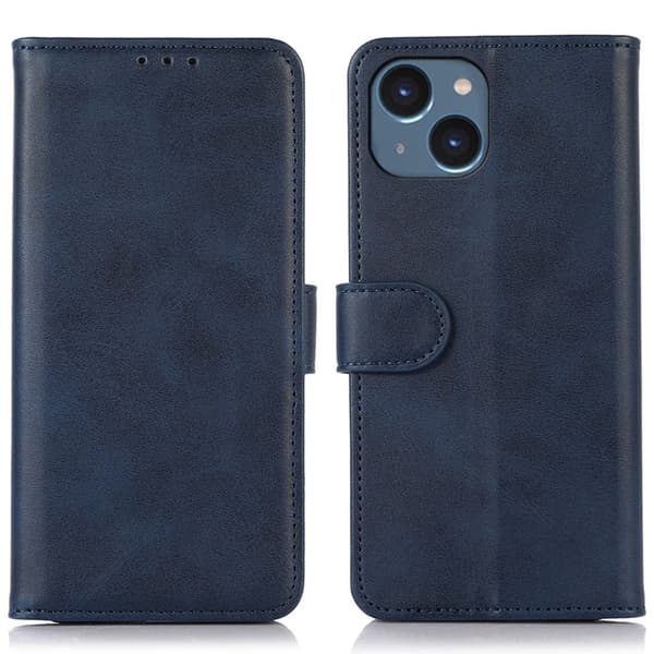 IPhone 15 Plus cover med magnetisk lås - Blå