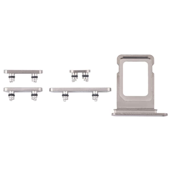 iPhone 16 Pro Max SIM-kortbakke + SIM-kortbakke + sideknapper - Sølv