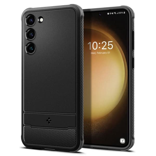 Spigen Rugged Armor Case til Samsung Galaxy S23 - Sort
