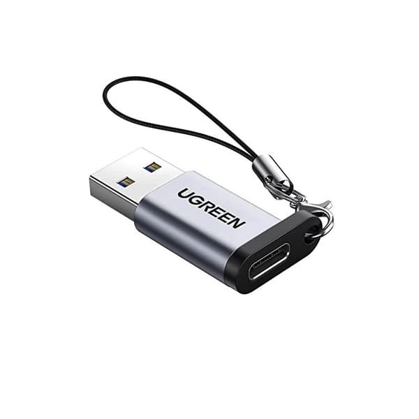 Ugreen USB-A 3.0 - USB-C -sovitin - Harmaa