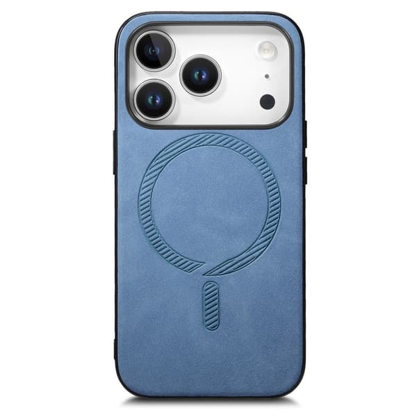 iPhone 18 Pro Max/17 Pro Max MagSafe Cover i PU-læder - Blå