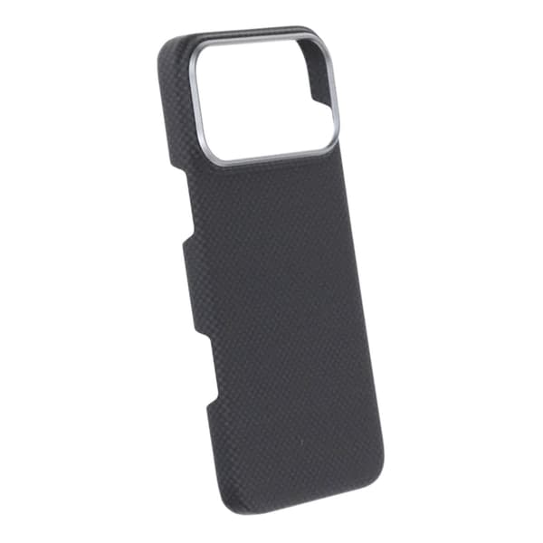 Kevlar Woven Magnetic Case - iPhone 17 Pro Max Black Plain Weave