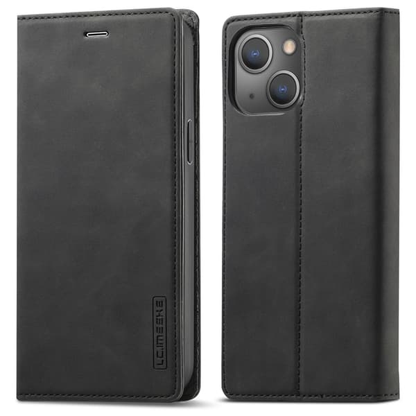LC.IMEEKE LC iPhone 13 mini plånboksfodral - Svart