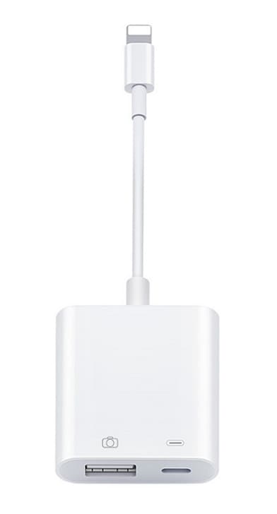 SiGN Lightning & USB Kamera Adapter 5V, 1A - Hvid