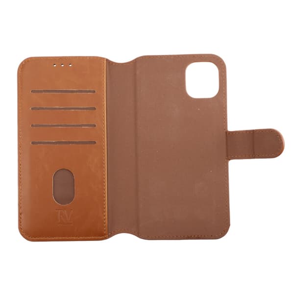iPhone 11 Plånboksfodral Magnet Rvelon - Guldbrun