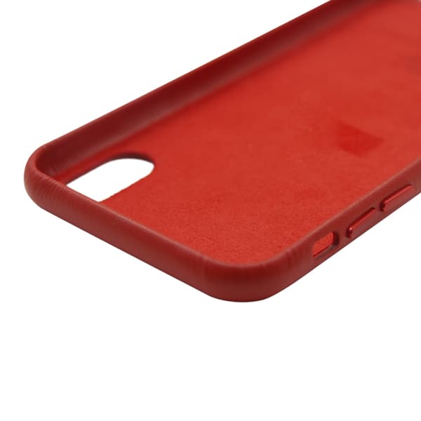 Læderetui til iPhone X og XS - Rød