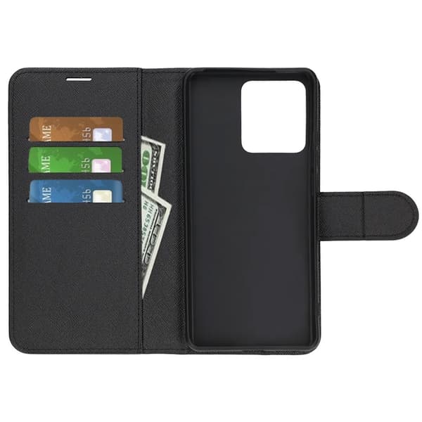 Motorola Edge 40 Neo 5G Wallet Case med Flip Stand - Sort