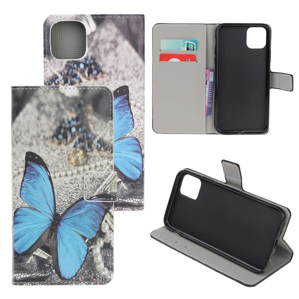 Wallet Cover til iPhone 12 Mini - Sommerfugl