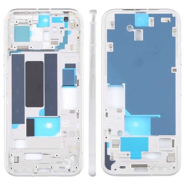 Google Pixel 8a Original Midterramme Bezel Plade - Sølv