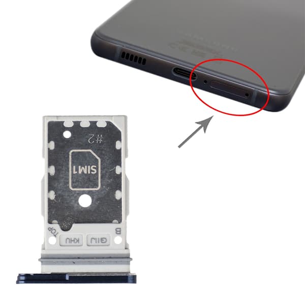 Samsung Galaxy S21 FE Simkortshållare - Blå