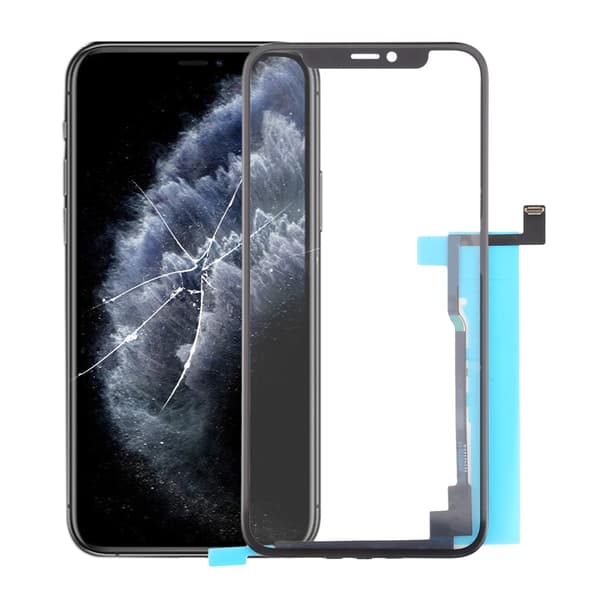 iPhone 11 Pro lasinäyttö digitointilaitteella ja OCA:lla