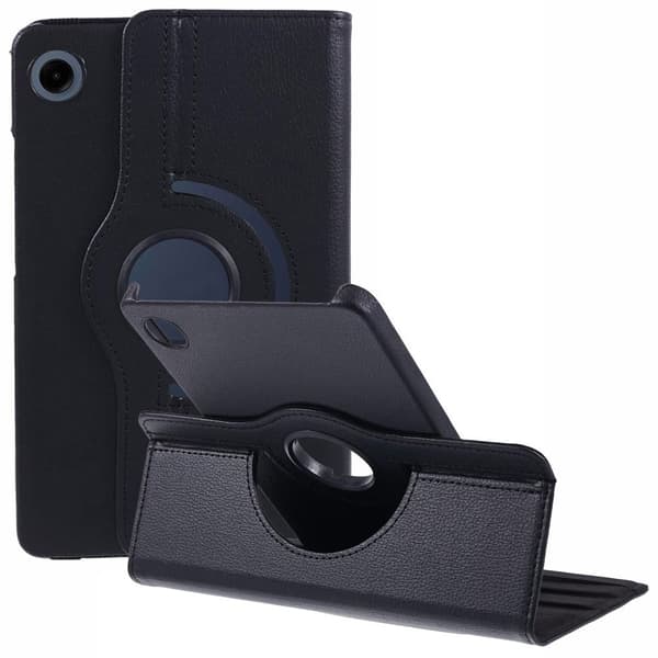 Samsung Galaxy Tab A9 Roterende Stand Cover - Sort