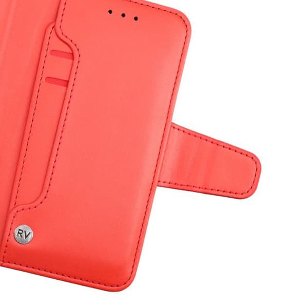 iPhone X/XS Plånboksfodral Extra Kortfack Rvelon - Röd